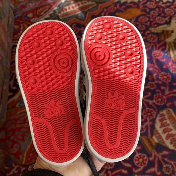 Adidas Infant Hard Court Hi I - Chicago Bulls Black White Red - Picture 10 of 11